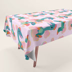 Quetzalcoatlus in the pink sky Tablecloth Gallery Image 1