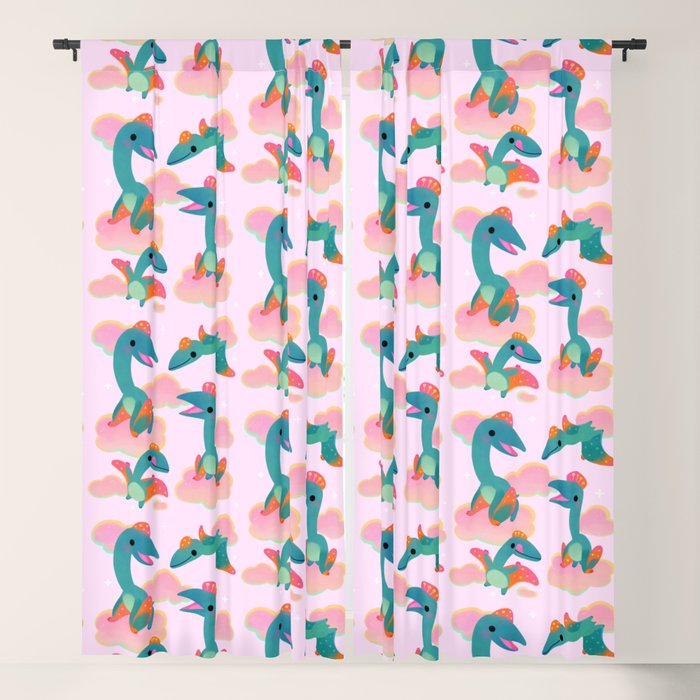 Quetzalcoatlus in the pink sky Window Curtain Gallery Image 1