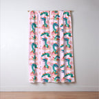 Quetzalcoatlus in the pink sky Window Curtain Gallery Image 3