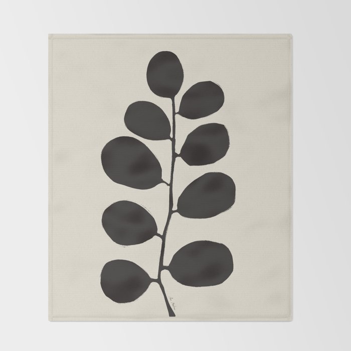 Branch silhouette II Throw Blanket Gallery Image 2