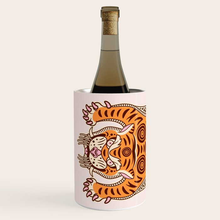 King Of The Jungle 03: Peach Tiger Edition Wine Chiller Gallery Image 2