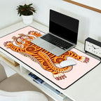 King Of The Jungle 03: Peach Tiger Edition Desk Mat Gallery Image 2