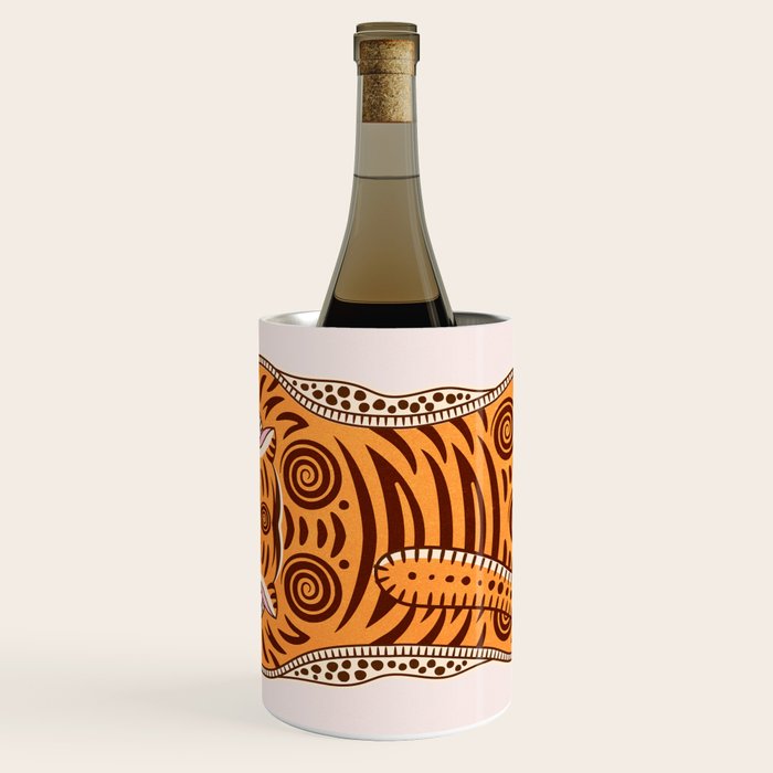 King Of The Jungle 03: Peach Tiger Edition Wine Chiller Gallery Image 1