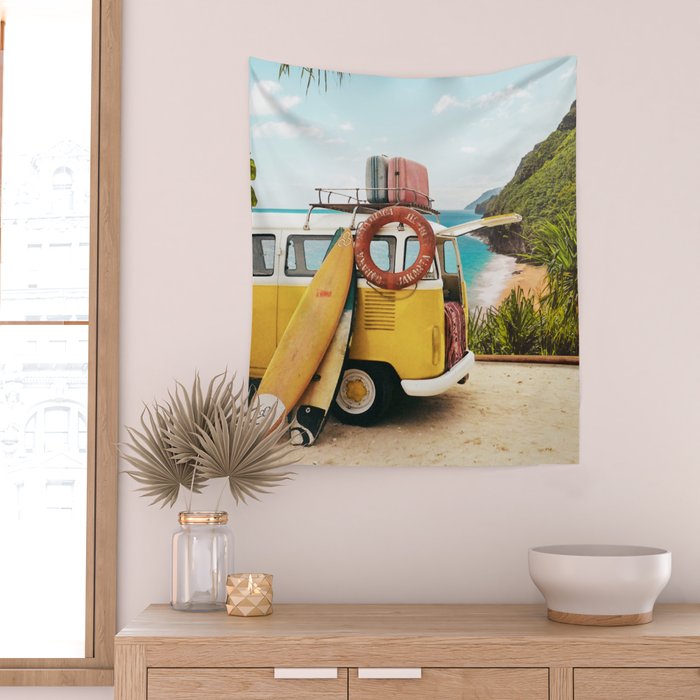 Surf Trip Wall Tapestry Gallery Image 2