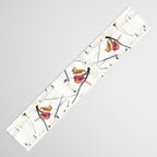 Cardinals and Birch Trees  Table Runner Gallery Image 3