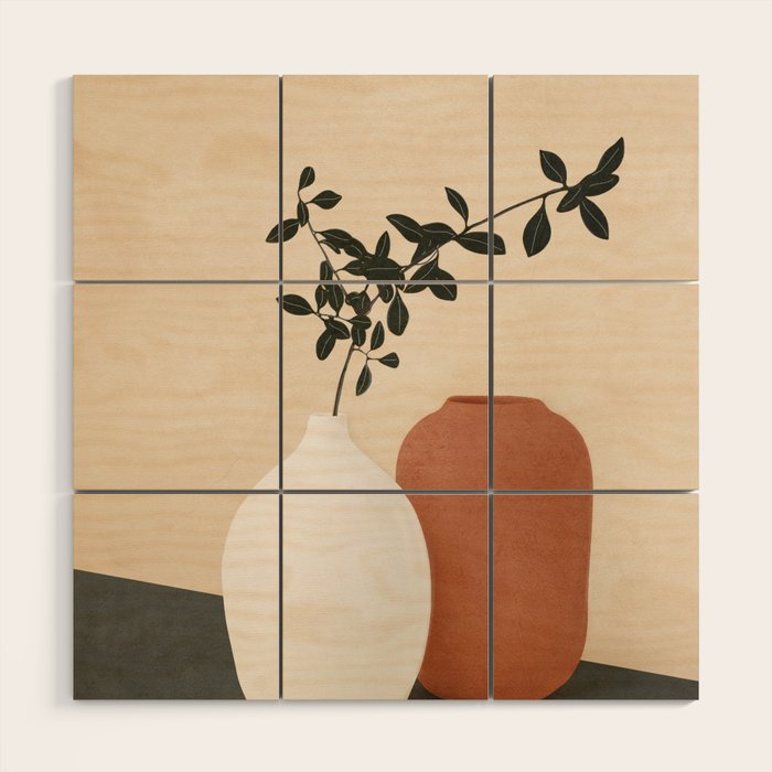 Vase Design 5 Wood Wall Art Gallery Image 1