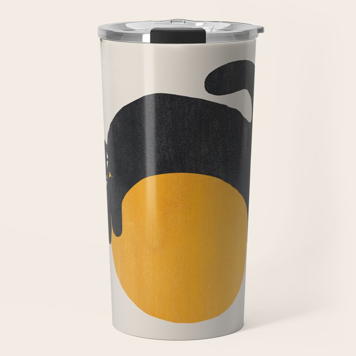 Cat with ball Travel Mug Gallery Image 1