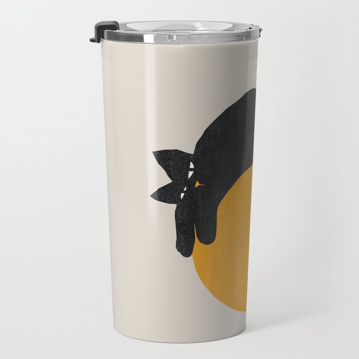 Cat with ball Travel Mug Gallery Image 3