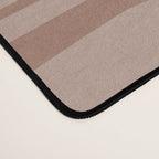 Mid Century Modern Piquet Abstract Multi Geometric Pattern in Mocha Brown Monochrome Desk Mat Gallery Image 4