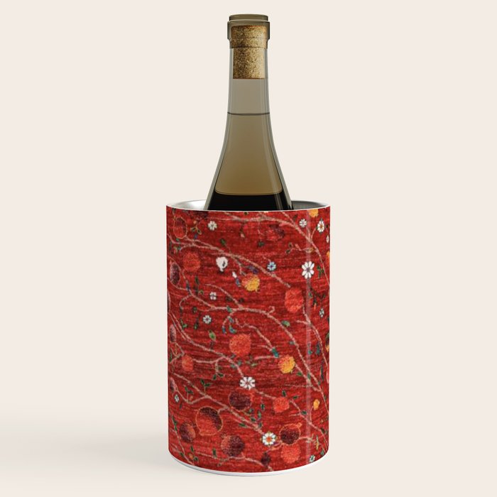 Pomegranate Tree Antique Persian Rug Pattern Wine Chiller Gallery Image 2