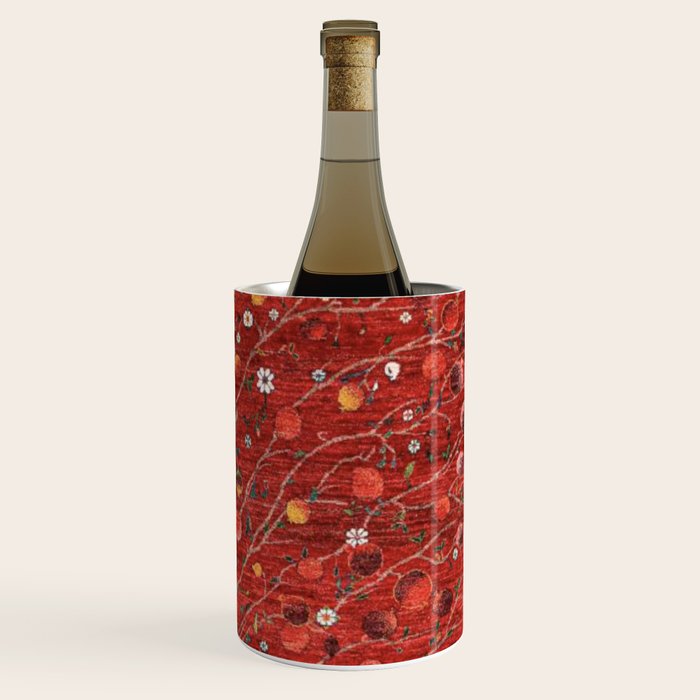 Pomegranate Tree Antique Persian Rug Pattern Wine Chiller Gallery Image 3
