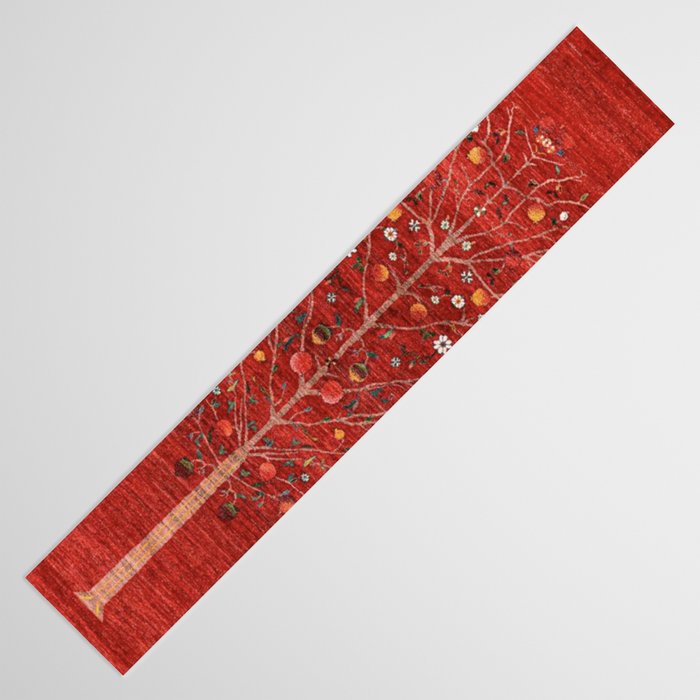 Pomegranate Tree Antique Persian Rug Pattern Table Runner Gallery Image 3