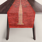 Pomegranate Tree Antique Persian Rug Pattern Table Runner Gallery Image 1