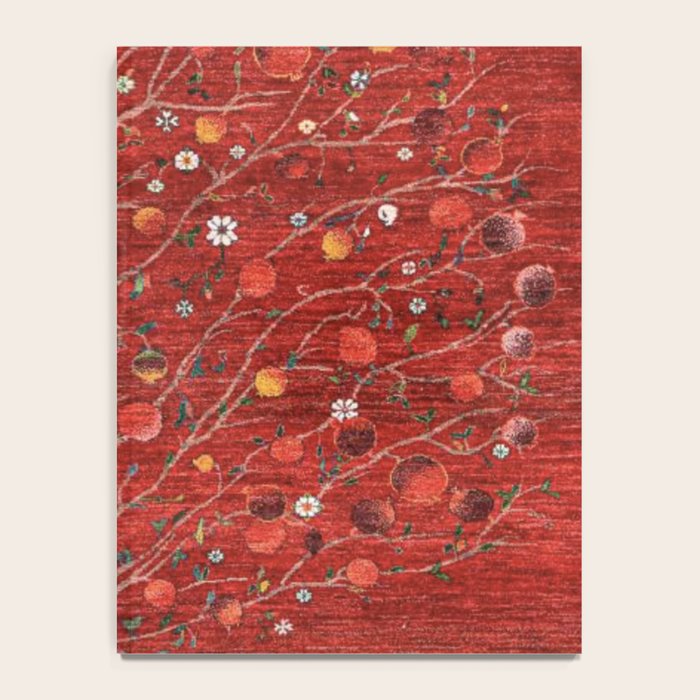 Pomegranate Tree Antique Persian Rug Pattern Notebook Gallery Image 4