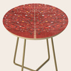 Pomegranate Tree Antique Persian Rug Pattern Side Table Gallery Image 2