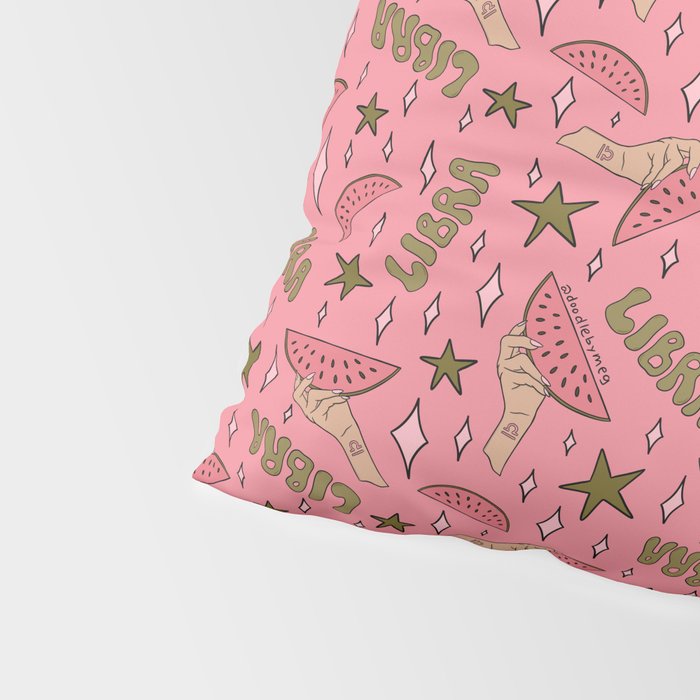 Libra Watermelon Print Pillow Sham Gallery Image 4