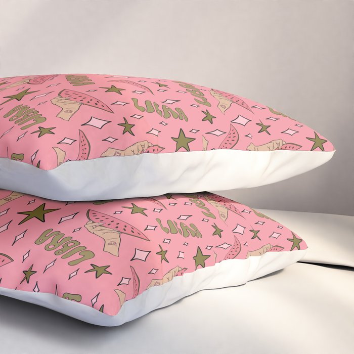 Libra Watermelon Print Pillow Sham Gallery Image 3