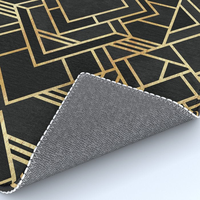 Art Deco Black Rug Gallery Image 4