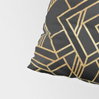 Art Deco Black Pillow Sham Gallery Image 4