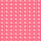 Cozy Vintage Cottage Flowers and Stripes Pattern in Pink Punch and Cream Coffee Mug Gallery Image 2
