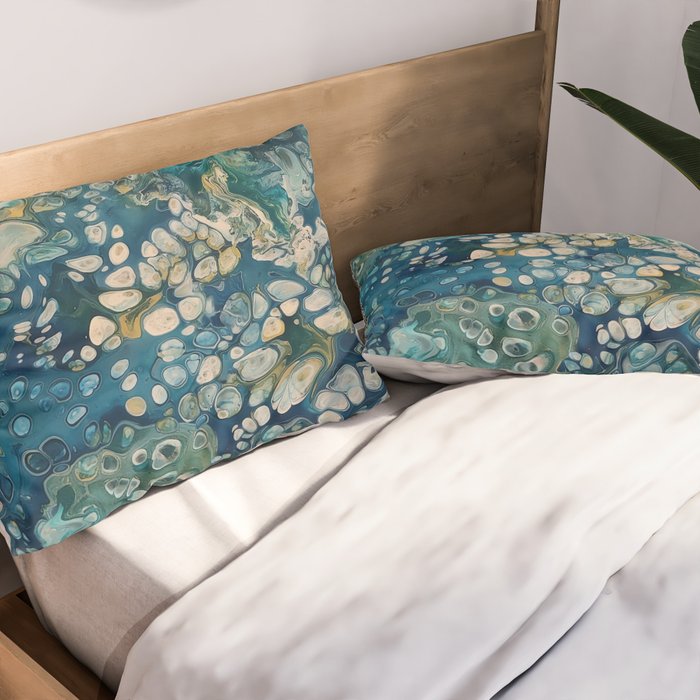 Underwater Abstract Fantasy Pillow Sham Gallery Image 2