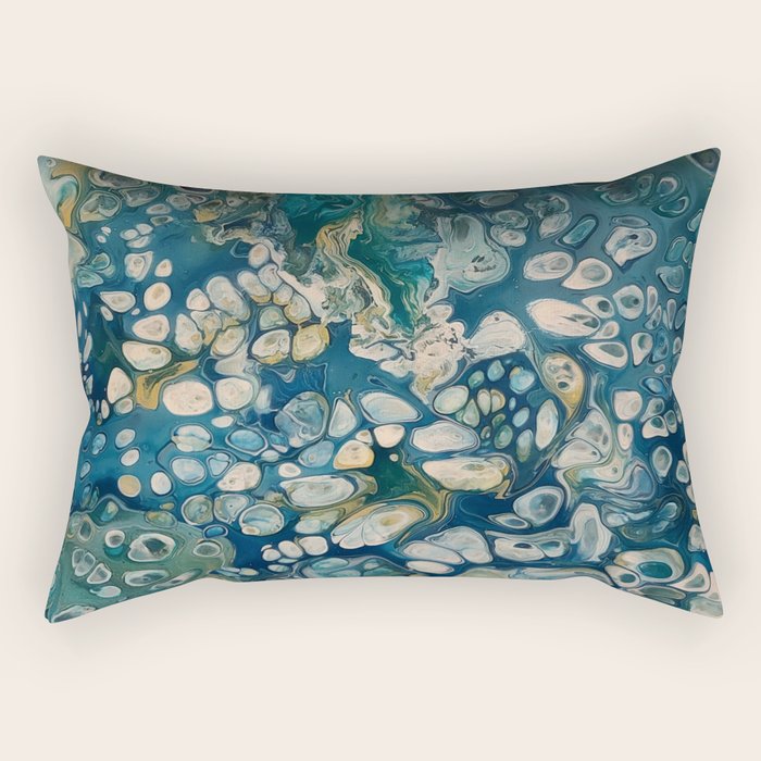 Underwater Abstract Fantasy Rectangular Pillow Gallery Image 2