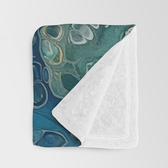 Underwater Abstract Fantasy Throw Blanket Gallery Image 3