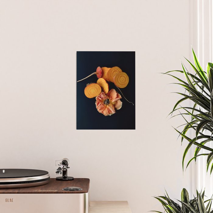 Moody Orange Beets and Rose Poster Gallery Image 2