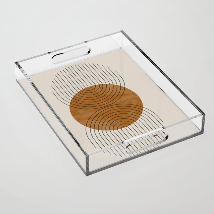 Perfect Touch  Mid Century Modern Acrylic Tray Gallery Image 1