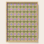 Mid-century Modern Pattern - Olive, Pink and Blue Serving Tray Gallery Image 1