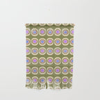 Mid-century Modern Pattern - Olive, Pink and Blue Wall Hanging Gallery Image 1