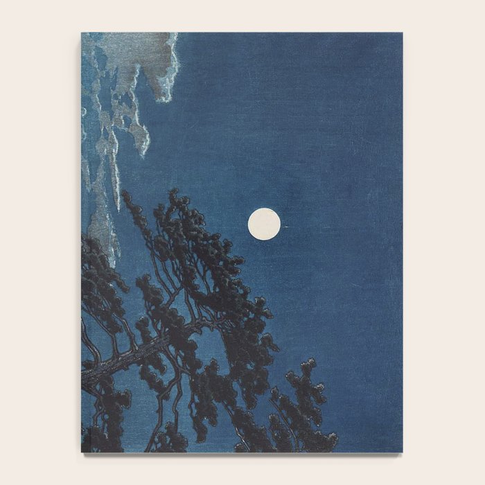 Spring Moon At Ninomiya Beach by Hasui Kawase å·ç¬ å·´æ°´ Notebook Gallery Image 4