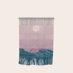 Moon and the Mountains - Landscape Photography Wall Hanging Gallery Image 1