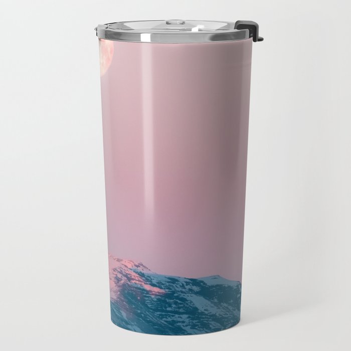 Moon and the Mountains - Landscape Photography Travel Mug Gallery Image 2