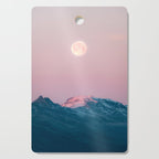 Moon and the Mountains - Landscape Photography Cutting Board Gallery Image 1