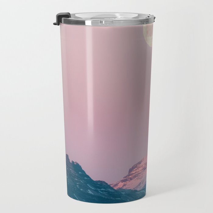 Moon and the Mountains - Landscape Photography Travel Mug Gallery Image 3