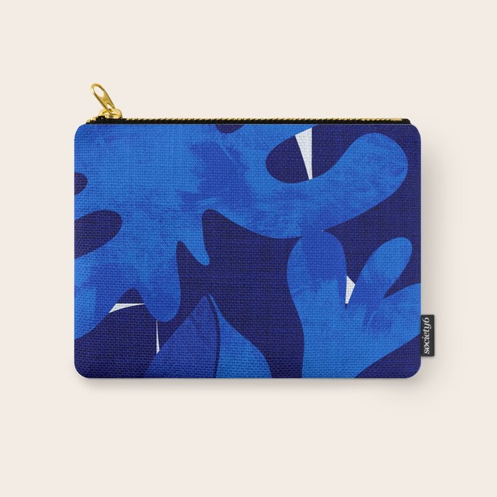 Matisse geometric shapes in blue hues Carry All Pouch Gallery Image 1