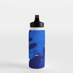Matisse geometric shapes in blue hues Water Bottle Gallery Image 3