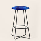 Matisse geometric shapes in blue hues Stool Gallery Image 1