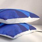 Matisse geometric shapes in blue hues Pillow Sham Gallery Image 3
