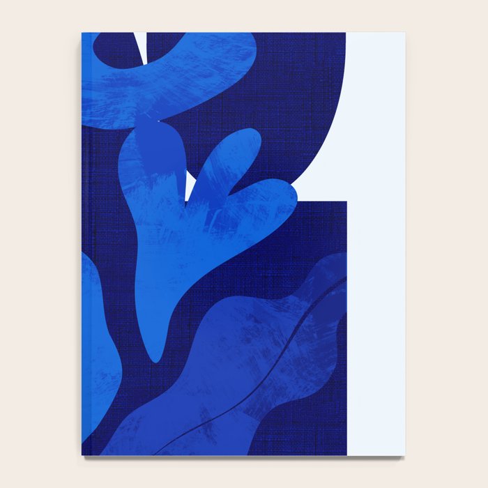 Matisse geometric shapes in blue hues Notebook Gallery Image 4