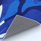 Matisse geometric shapes in blue hues Rug Gallery Image 4