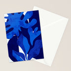 Matisse geometric shapes in blue hues Stationery Card Gallery Image 2