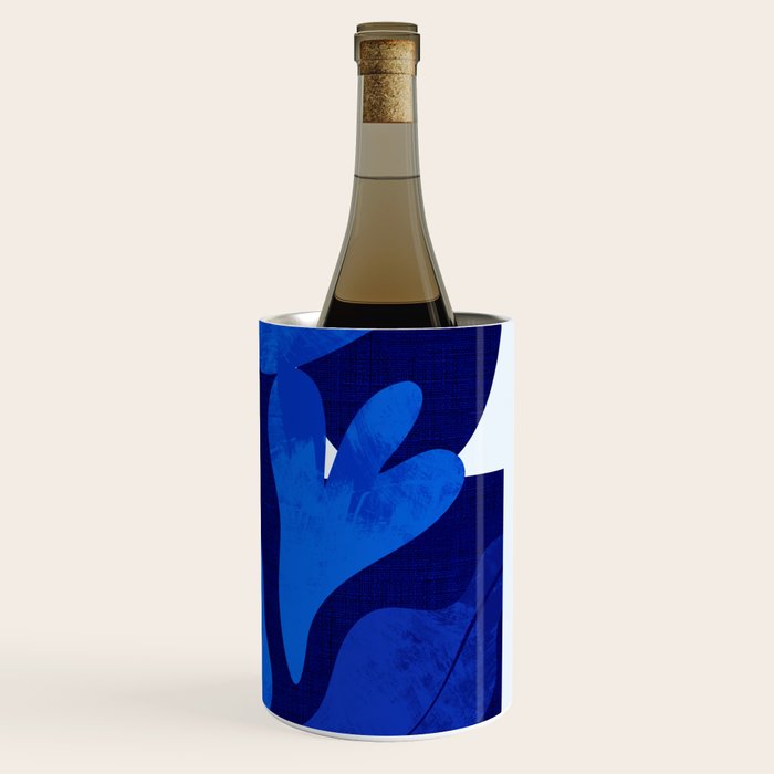 Matisse geometric shapes in blue hues Wine Chiller Gallery Image 3