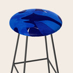 Matisse geometric shapes in blue hues Stool Gallery Image 2