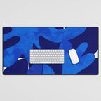 Matisse geometric shapes in blue hues Desk Mat Gallery Image 1