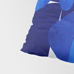 Matisse geometric shapes in blue hues Pillow Sham Gallery Image 4