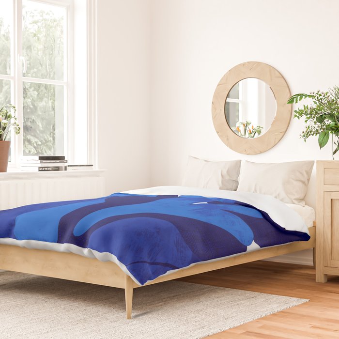 Matisse geometric shapes in blue hues Duvet Cover Gallery Image 2