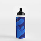 Matisse geometric shapes in blue hues Water Bottle Gallery Image 2