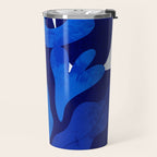 Matisse geometric shapes in blue hues Travel Mug Gallery Image 2
